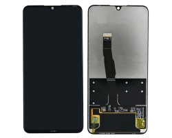 Előlap kijelző Huawei P30 lite (lcd, érintőpanel, átvezető fóliával) fekete